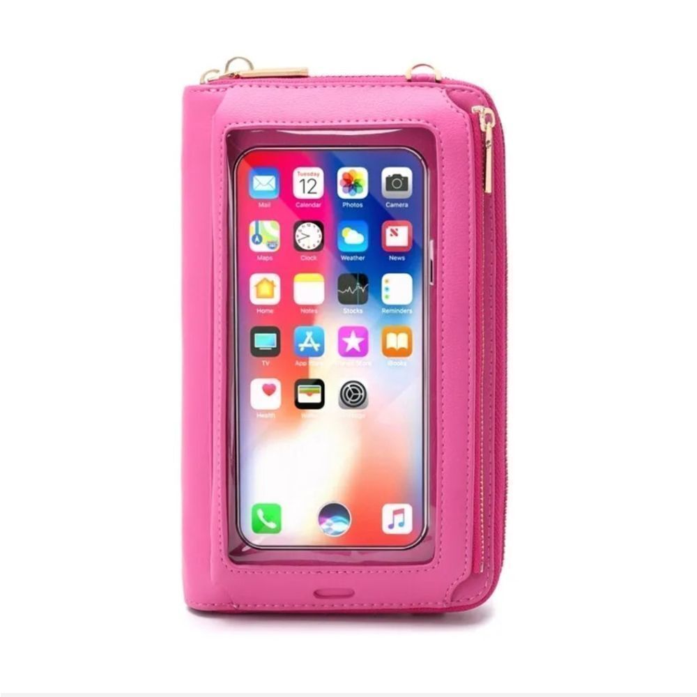 RFID Blocking Wallet for Women's Touch Screen Handbag Cell Phone Purse Crossbody